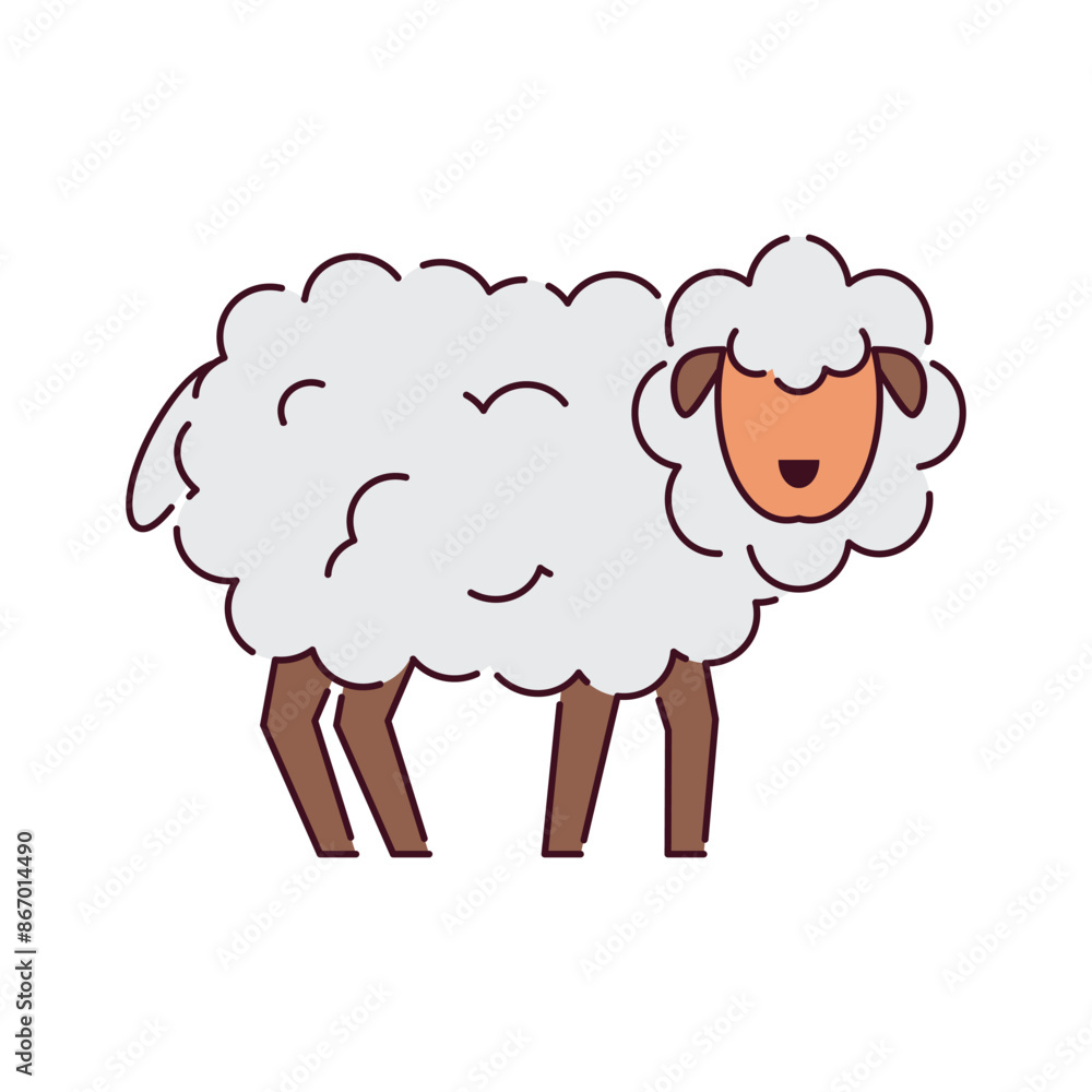 Sheep Icon Illustration Sheep Icon Illustration