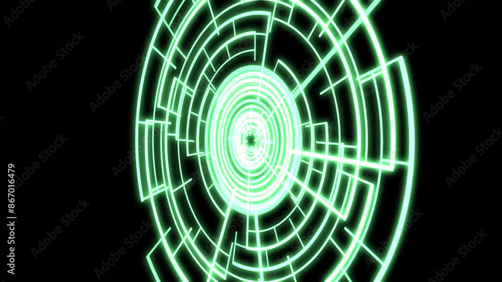 3D VJ Loop Circle Radial Geometric Patterns Audio Reactive Y50 Degrees L Green Animation 3D VJ Loop Circle Radial Geometric Patterns Audio Reactive Y50 Degrees L Green Animation