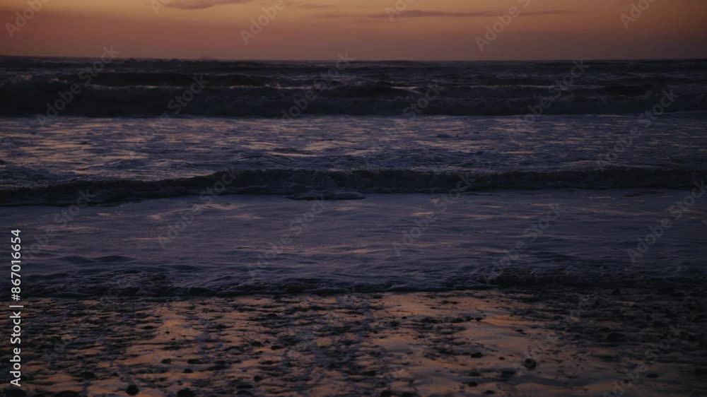 A breathtaking New Zelanad beach at dusk A breathtaking New Zelanad beach at dusk