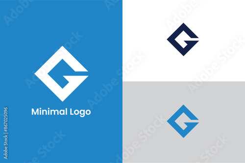 initial letter G hexagon abstract vector, letter G diamond icon geometric logo, letter G tech company or construction business logo