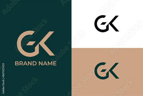 Outstanding professional trendy business logo initial letter GK KG G C, G letter forward arrow finance and growth success logo, letter G finance exchange market logo