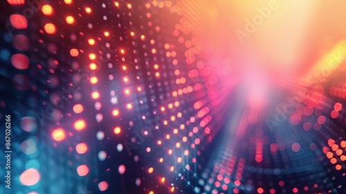 Wallpaper Mural Blue Beige Brilliance: AI Artistic Tech Scene Torontodigital.ca