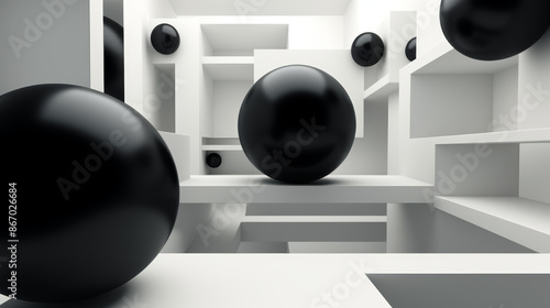 Abstract Black Spheres in Geometric Space