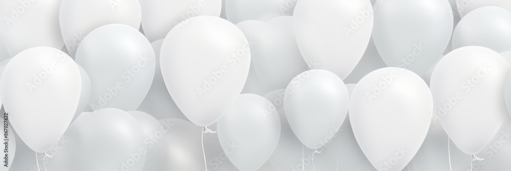 White Balloons Background White Balloons Background