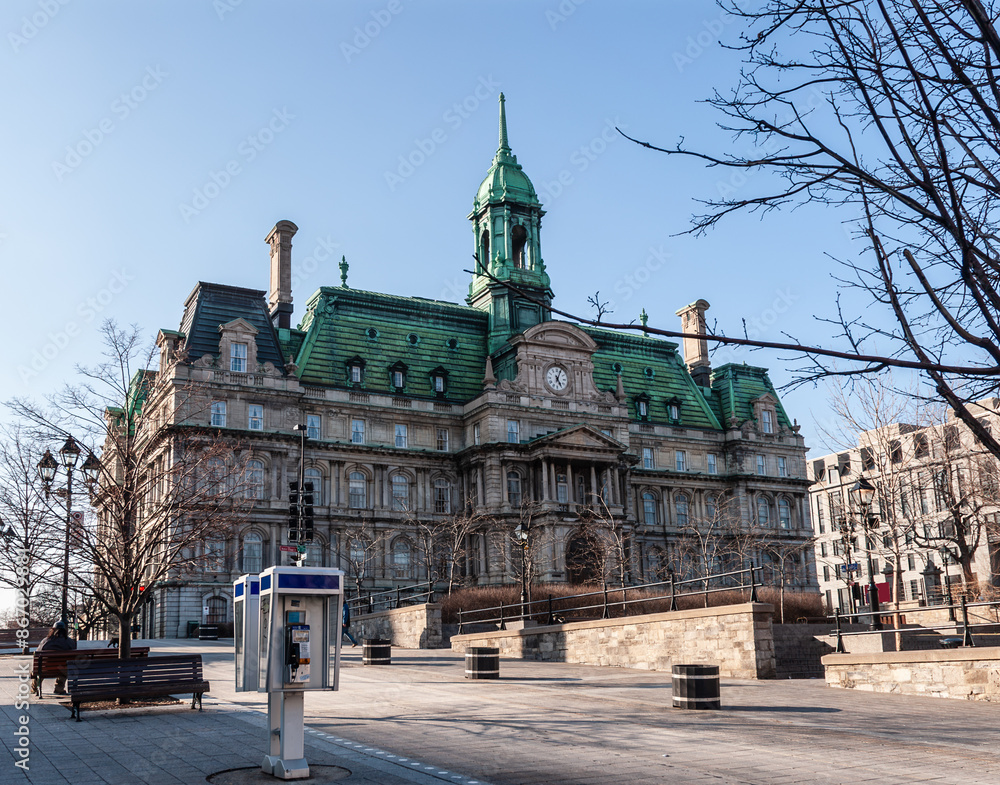 Fototapeta premium Montreal City Hall located in Old Montreal