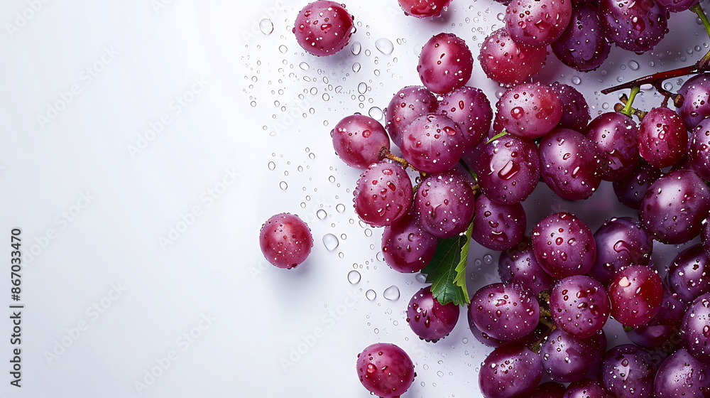 Fresh grapes on white background Fresh grapes on white background