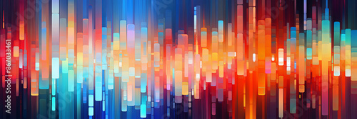 Abstract Vertical Gradient Light Bars