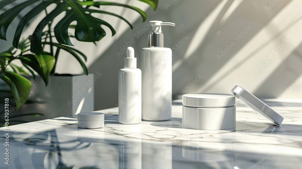realistic cosmetic white clean bottles realistic cosmetic white clean bottles