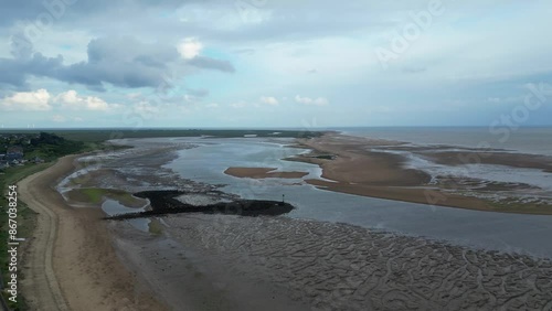 Wallpaper Mural Beautiful View of Beach and Sea Side at Point Clear Village of England United Kingdom during Windy day. May 22nd, 2024 Torontodigital.ca