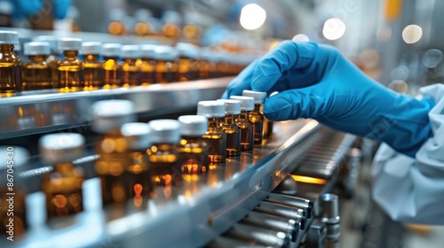 Bottling Line in a Pharmaceutical Factory