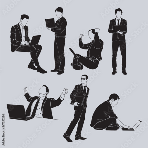 Business people carry out business activities anywhere