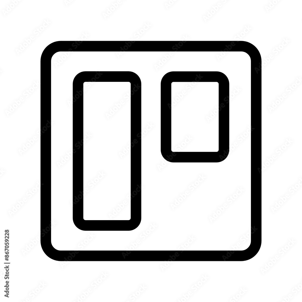 Trello icon in black, outline style and transparent background Trello icon in black, outline style and transparent background