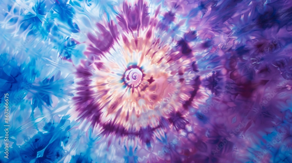 Obraz premium Abstract Tie-Dye Pattern in Vibrant Colors