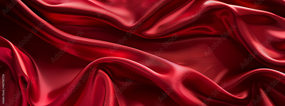 Fototapeta premium red silk background ,red satin background ,red satin fabric