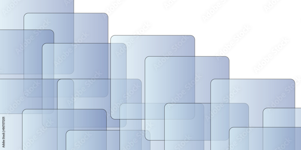 Paper style square shape background. Vector drawing in blue, gray and white, template for the cover. Modern blue abstract background with vector abstract, science, futuristic, energy technology. Paper style square shape background. Vector drawing in blue, gray and white, template for the cover. Modern blue abstract background with vector abstract, science, futuristic, energy technology.