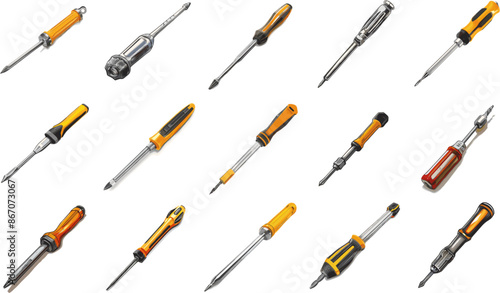 CARPETTING TOOLS SET IN COLOR STYLE, SCREWDRIVER SET IN COLOR STYLE