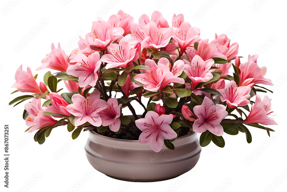 Naklejka premium Azalea Isolated on transparent background
