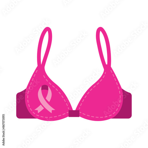 breast cancer awareness pink bra