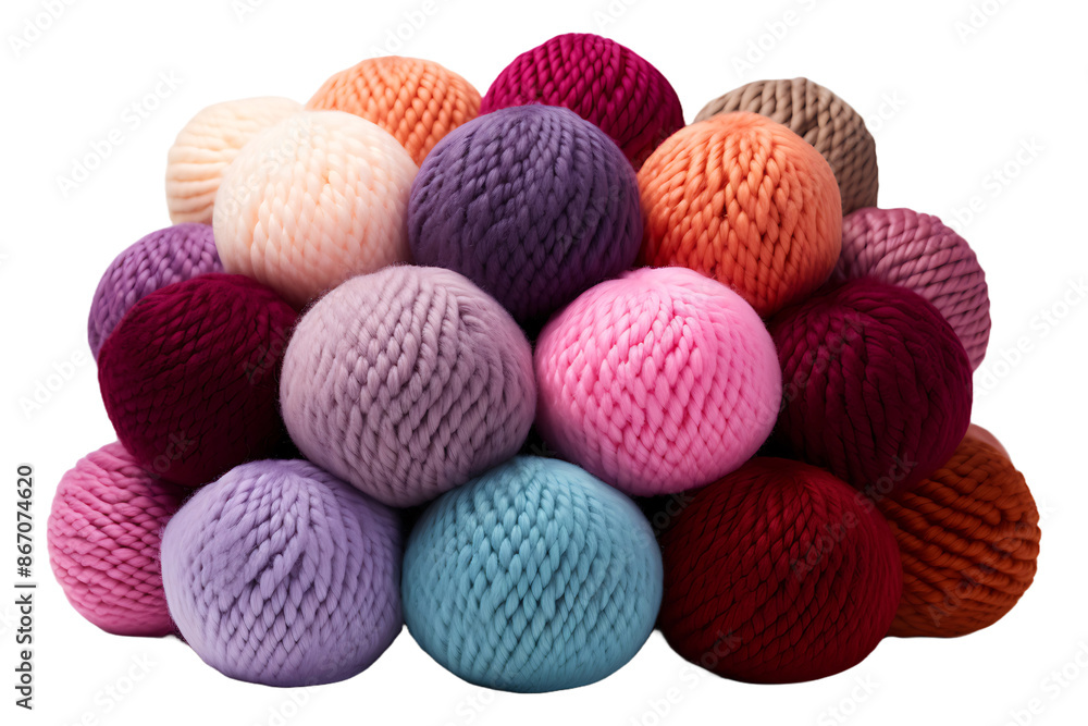 Balls of wool Isolated on transparent background Balls of wool Isolated on transparent background