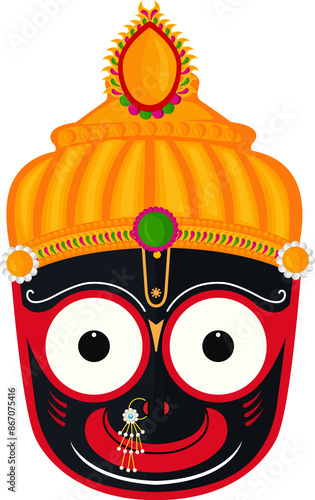 illustration of Rath Yatra Lord Jagannath photo