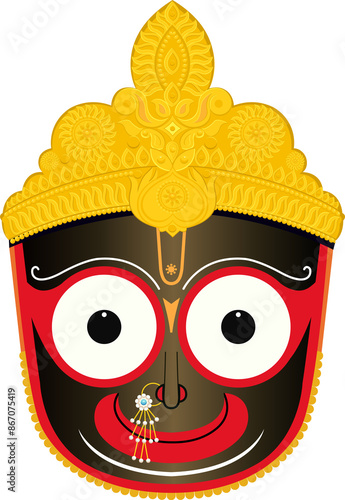 illustration of Rath Yatra Lord Jagannath photo