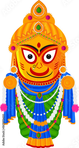 illustration of Rath Yatra Lord Jagannath