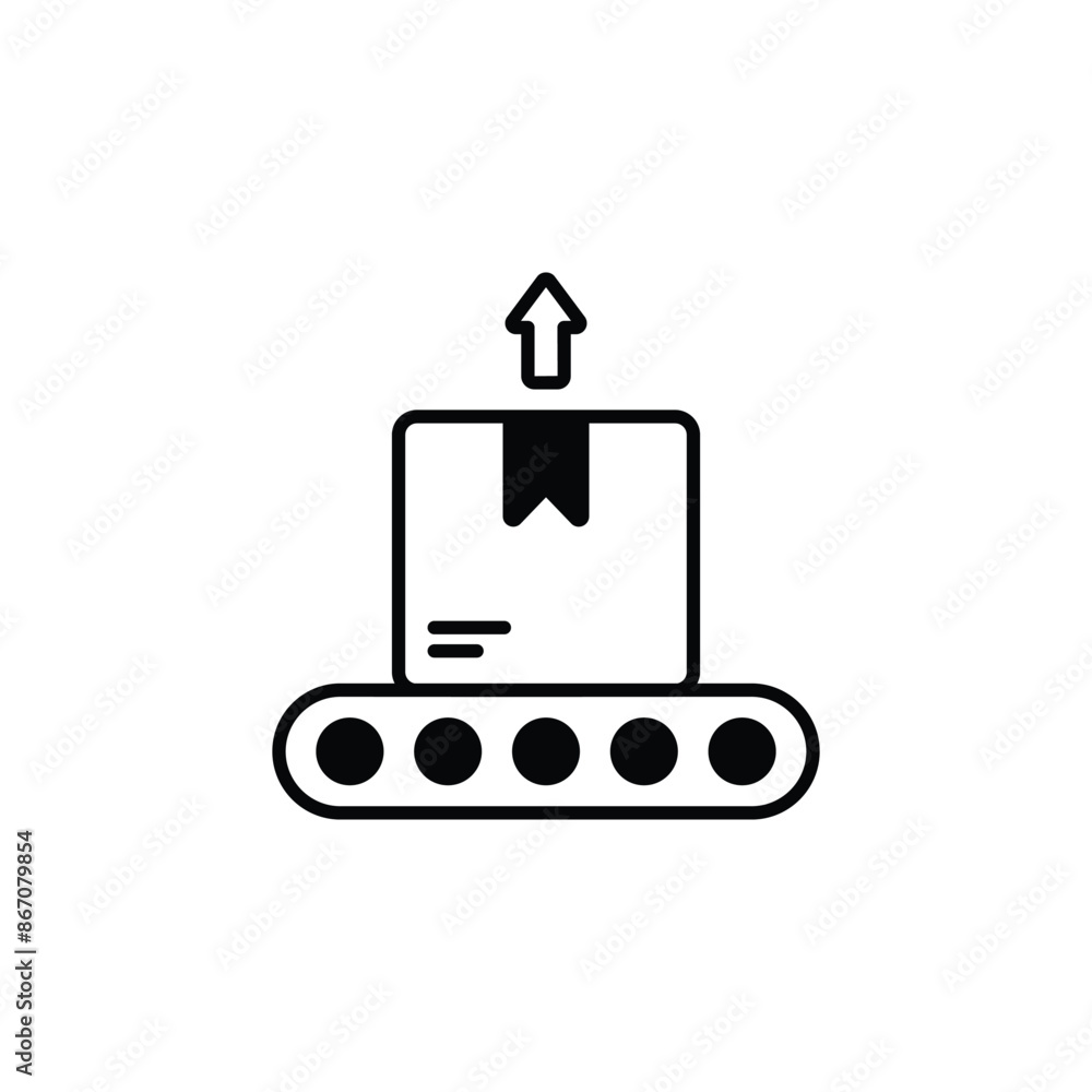 Unboxing icon design with white background stock illustration Unboxing icon design with white background stock illustration