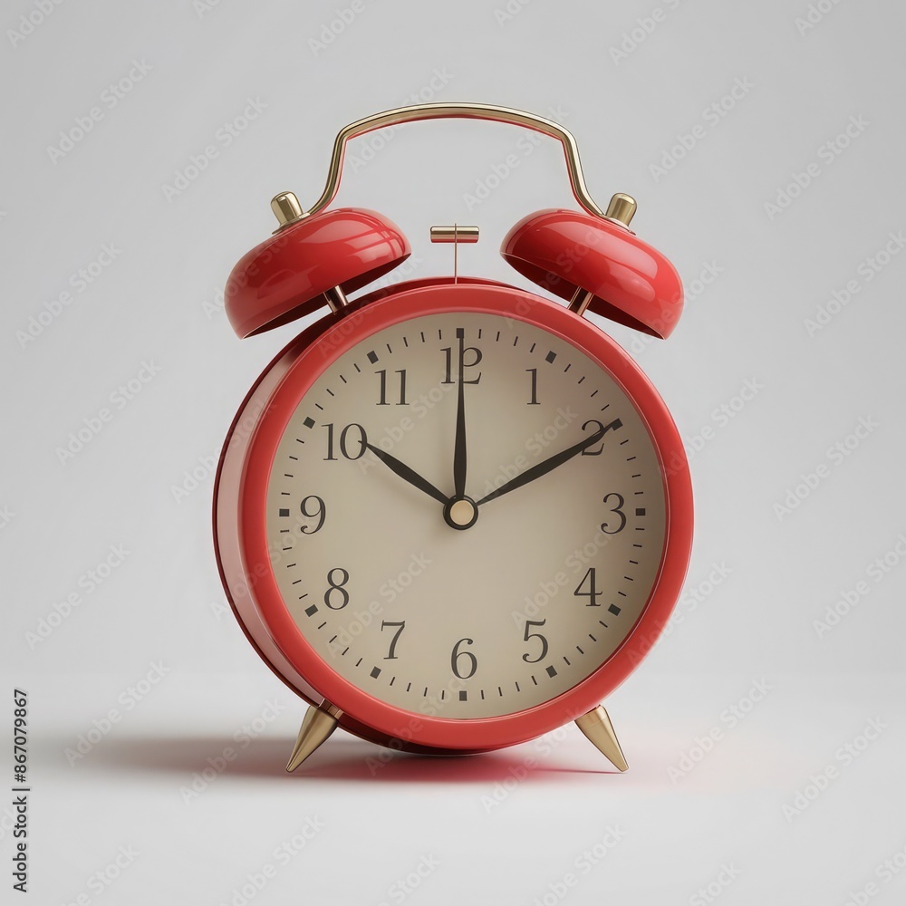 3d Alarm Clock isolated on a white background 1 3d Alarm Clock isolated on a white background 1