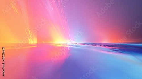 Abstract Sunset with Pastel Colors