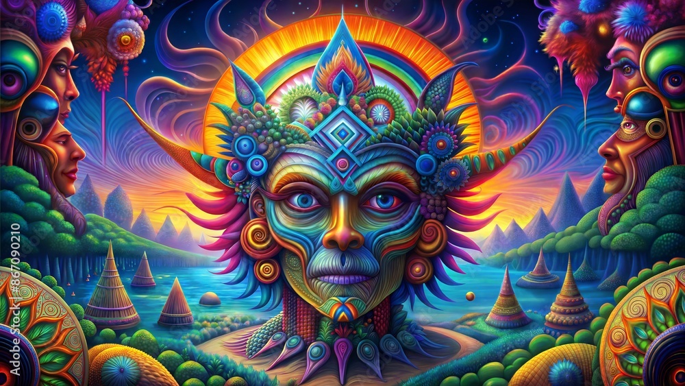 psychedelic of an abstract eye pattern psychedelic of an abstract eye pattern