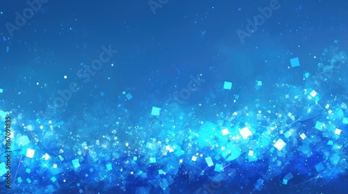 Glittering Blue Light Background