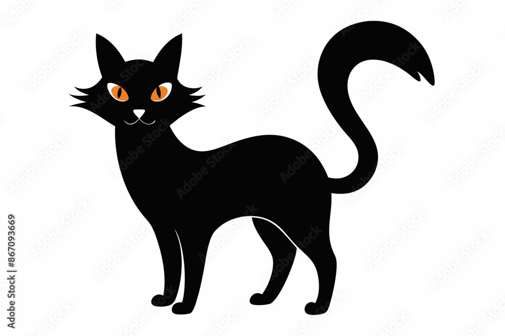 Halloween cat vector illustration Halloween cat vector illustration