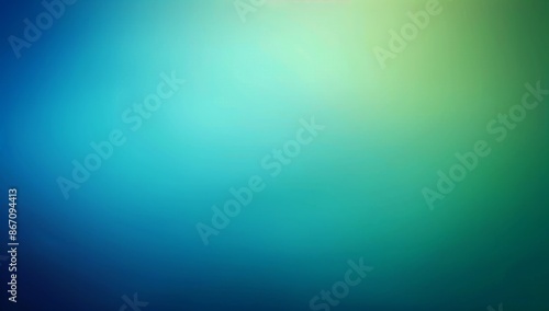 Minimalist Blue and Green Gradient Background with Simple Flat Design