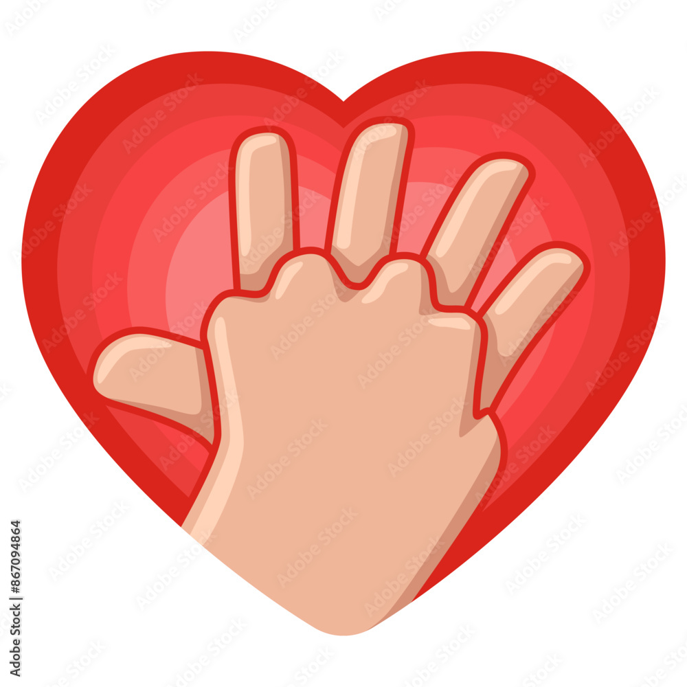 Obraz premium CPR symbol design illustration icon