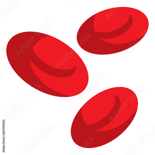 red blood cells icon illustration