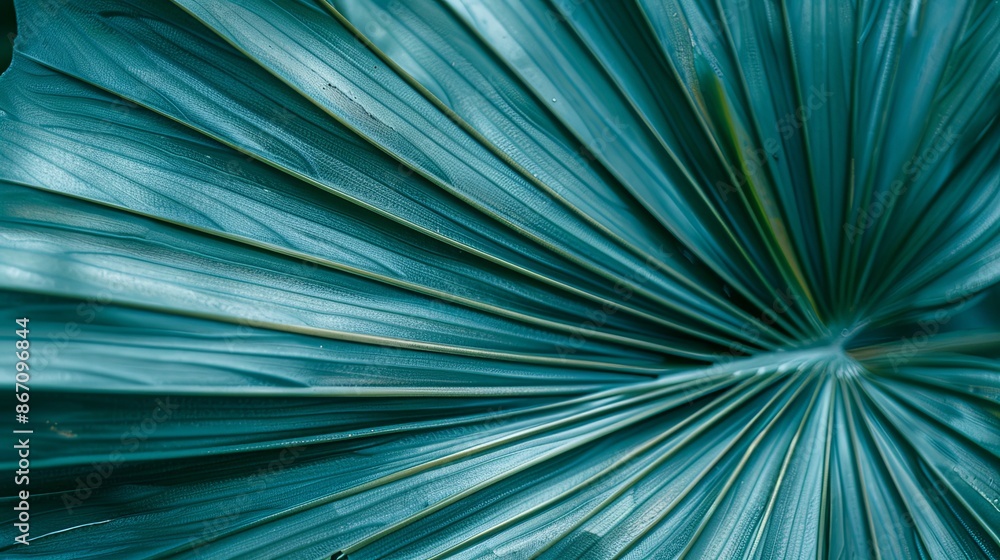 Green tropical plant close-up Green tropical plant close-up