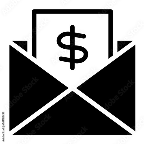 envelope with dollars