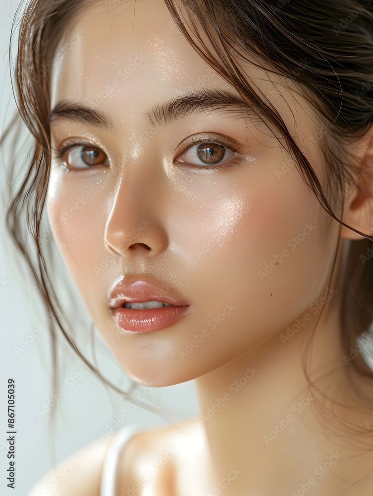 Ethereal Elegance Captivating Portrait of a Radiant Asian Woman Ethereal Elegance Captivating Portrait of a Radiant Asian Woman