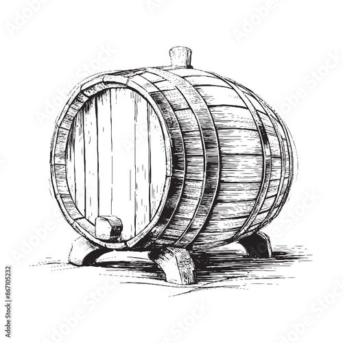 baril, bois, 