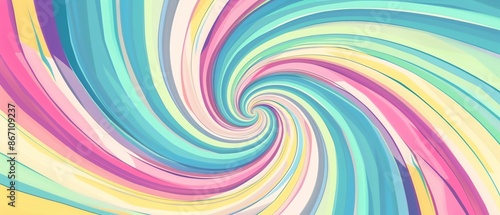Abstract Colorful Swirling Lines Background