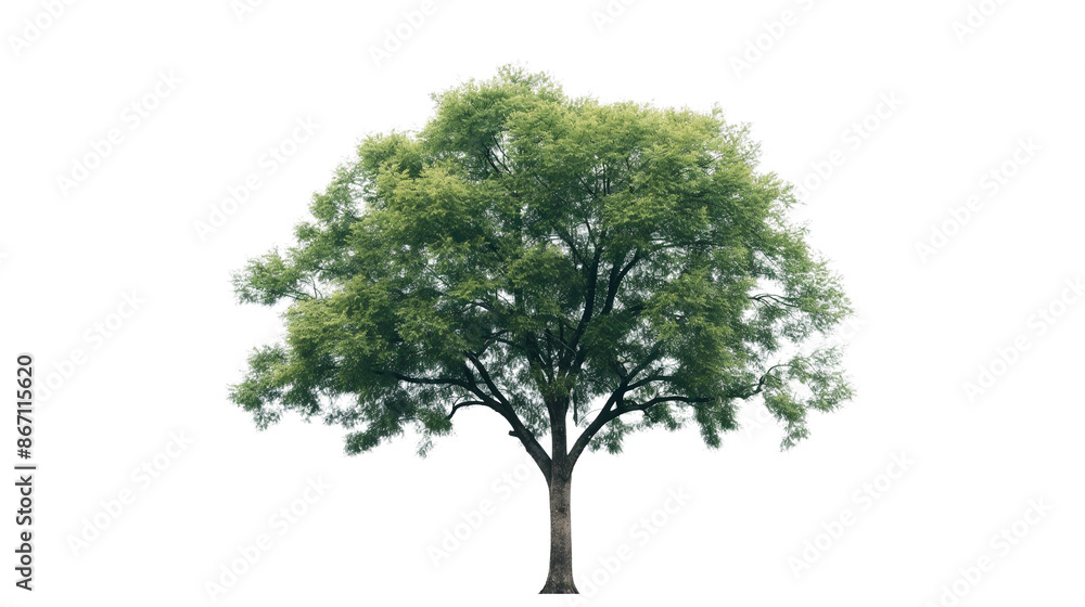 Green tree isolated on a transparent background Green tree isolated on a transparent background