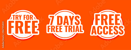 7 days free trial banner try now for full access