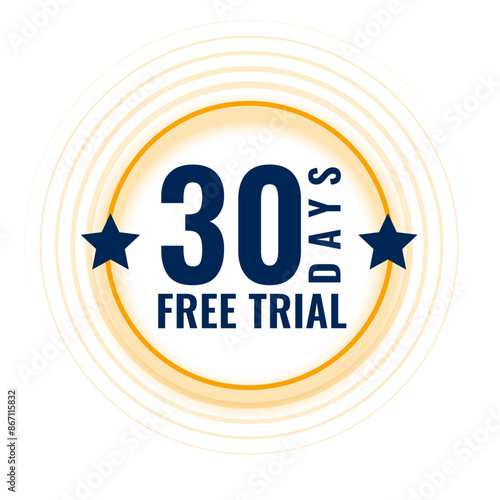 stylish free trial promo background for a month or 30days