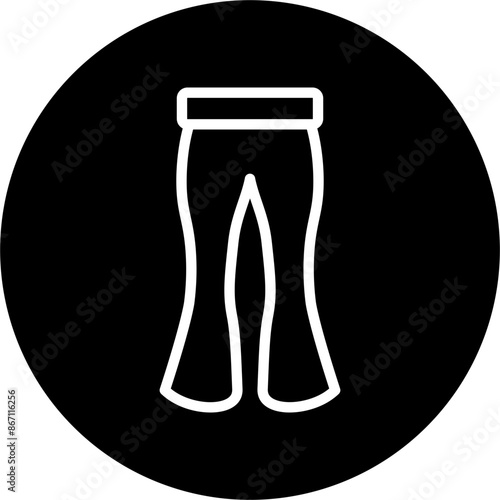 Pajama Line White Circle Black