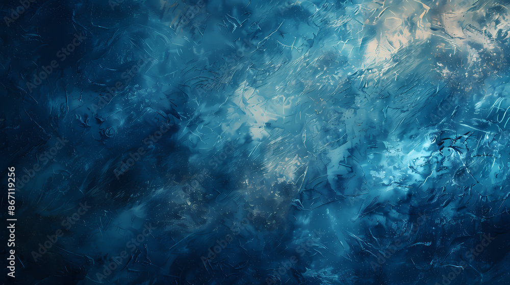 Abstract blue and white textured background with swirling patterns and light streaks. Abstract blue and white textured background with swirling patterns and light streaks.