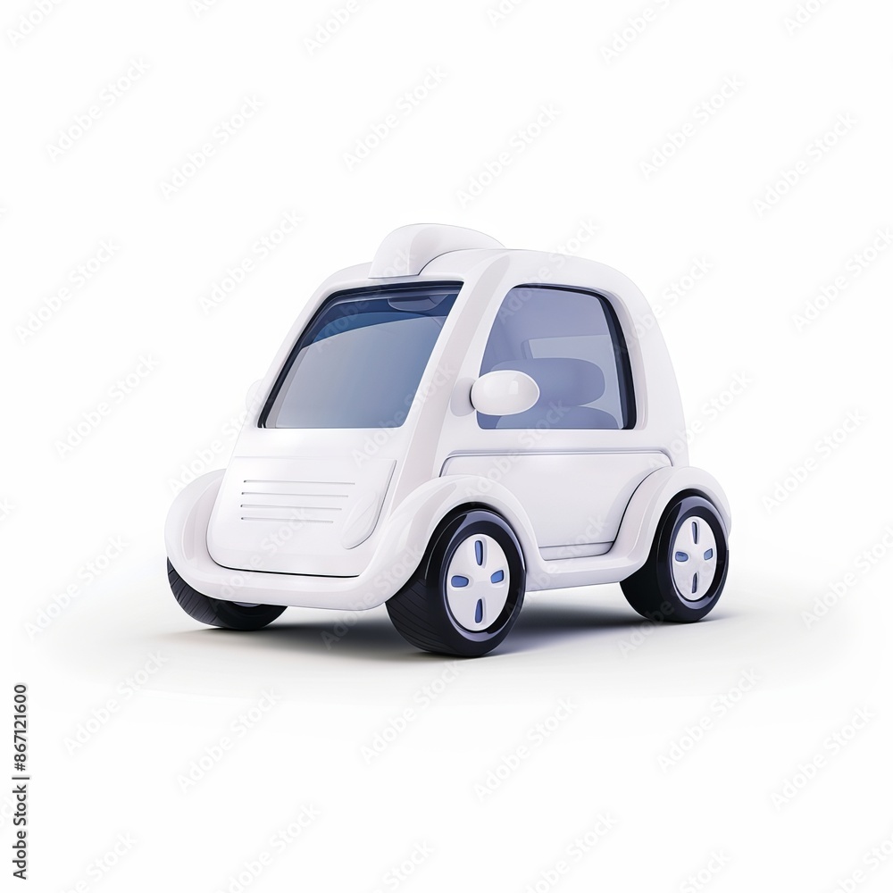 Minimalistic white toy car model isolated on a white background, perfect for children's toys, automotive designs, and creative projects. Minimalistic white toy car model isolated on a white background, perfect for children's toys, automotive designs, and creative projects.