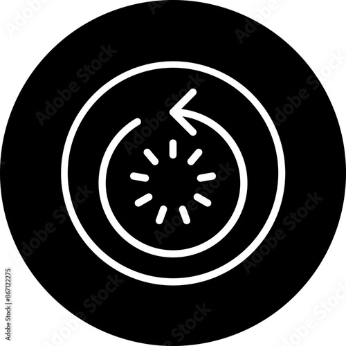 Restart Vector Line Icon Design