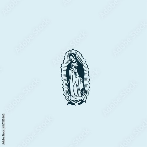 THESE HIGH QUALITY MOTHER MARIA VECTOR FOR USING VARIOUS TYPES OF DESIGN WORKS LIKE T-SHIRT, LOGO, TATTOO AND HOME WALL DESIGN