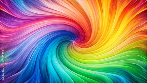 Vibrant pastel rainbow abstract background features colorful swirling shapes vibrant hues perfect for pride month celebrations desktop wallpaper design.