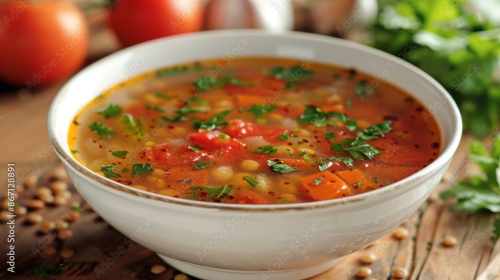A hearty soup filled with antioxidantrich ingredients like lentils tomatoes and garlic. A hearty soup filled with antioxidantrich ingredients like lentils tomatoes and garlic.